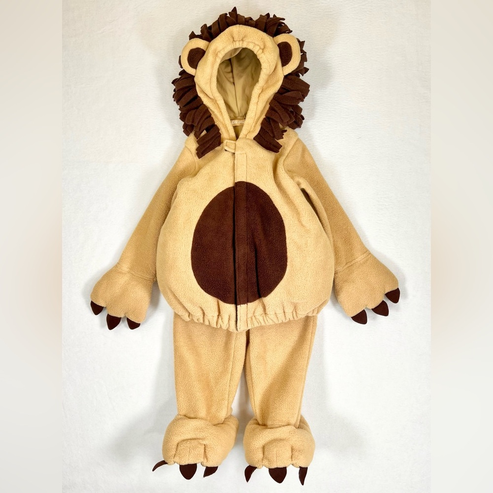Old Navy Tan and Brown Plush Lion Costume for Kids